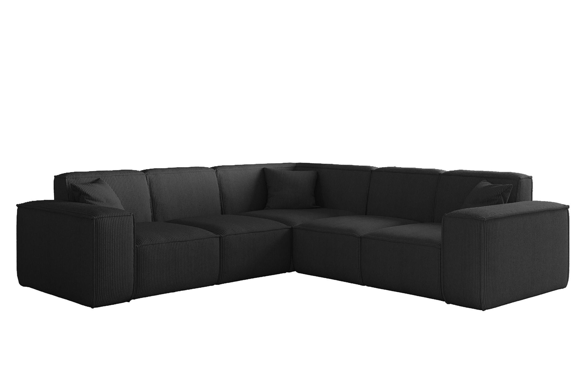 Fun Möbel Sofa Schwarz 246x246 cm