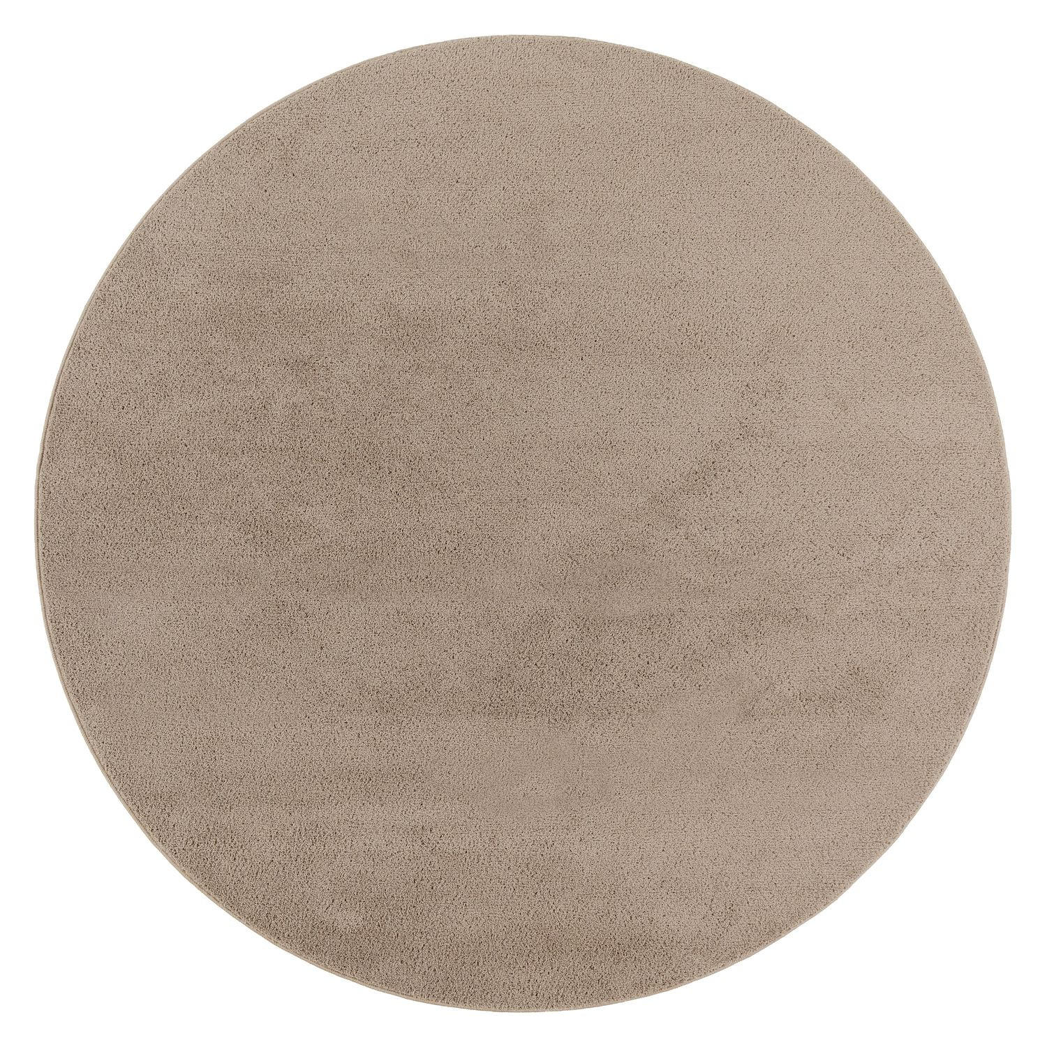 FLACHWEBETEPPICH Taupe Ø 120 cm - Taupe, Kunststoff (120/120cm) - TT Home