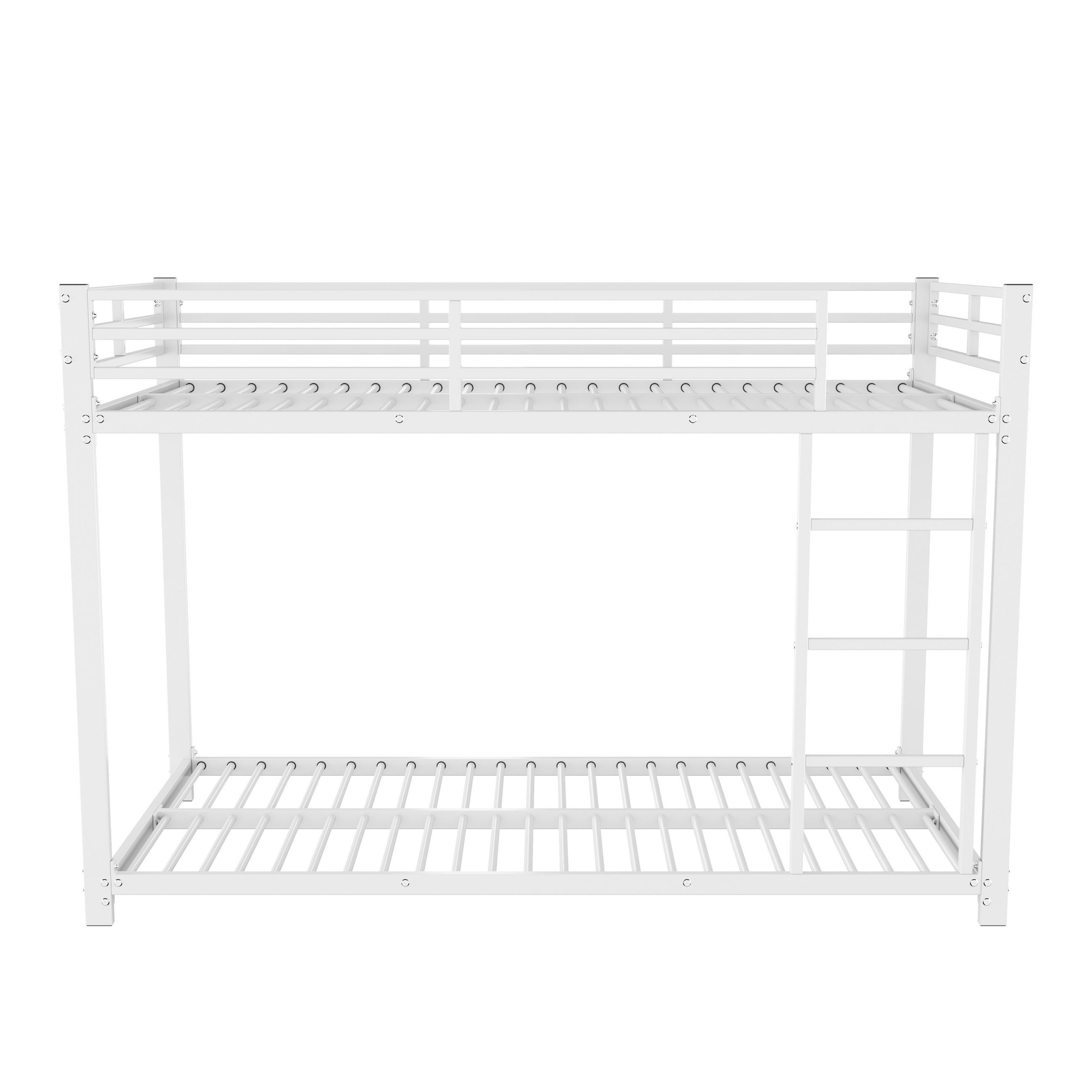 ETAGENBETT Kinderbett 90x200 Weiß - Weiß, Metall (90/200cm) - ComfortXL