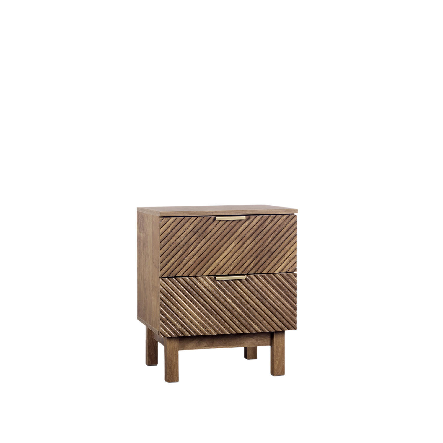 Klast Home Nachttisch Walnuss 47x57x40 cm