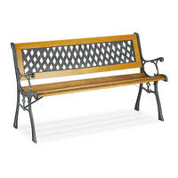GARTENBANK - Multicolor, Holz/Kunststoff (125/73/52cm) - Relaxdays
