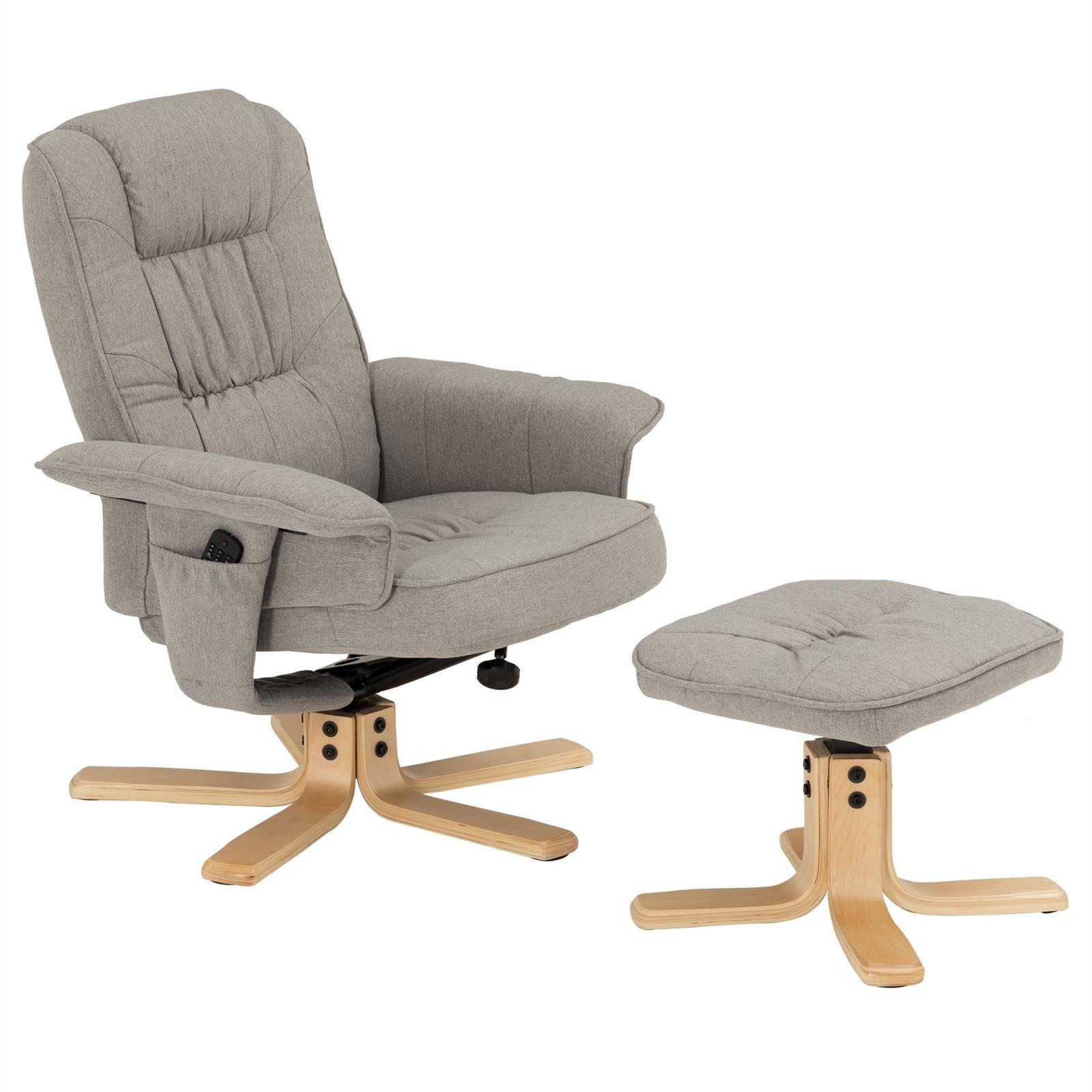 Idimex Relaxsesselset Grau 76x87x61 cm