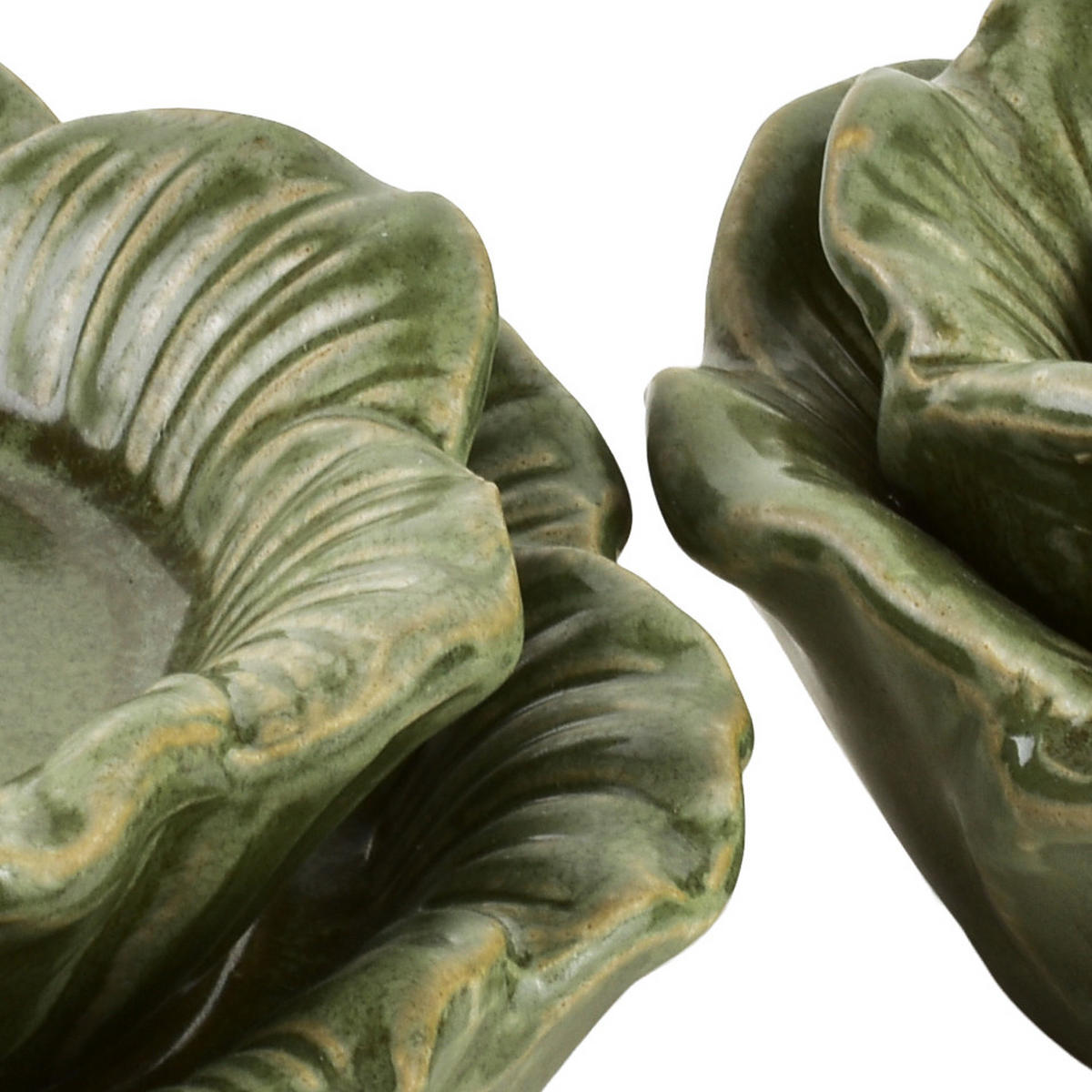 KERZENHALTER Yarine grün 15/15/7 cm Keramik - Grün, Keramik (15/7cm) - Mondex