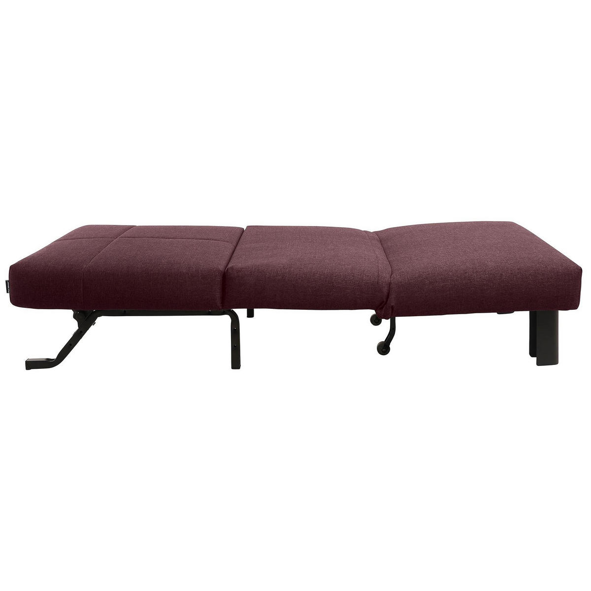 FALTSESSEL Kalomira Bezug Flachgewebe Metall schwarz / burgund - Weinrot, Kunststoff (100/85/85cm) - 58aufmkessel