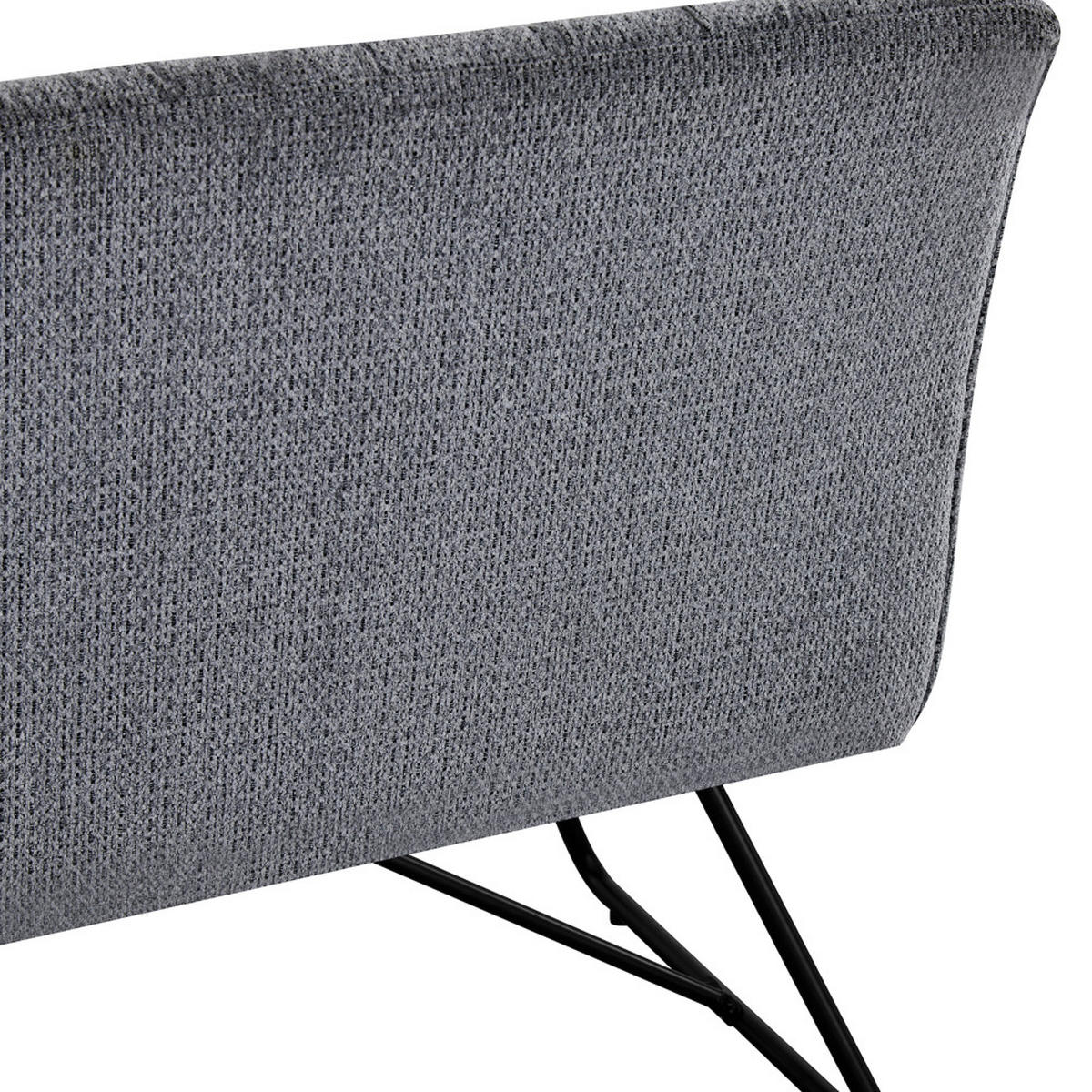 SITZBANK HANNAH - Grau, Metall (140/89/65cm) - DUBI Möbel