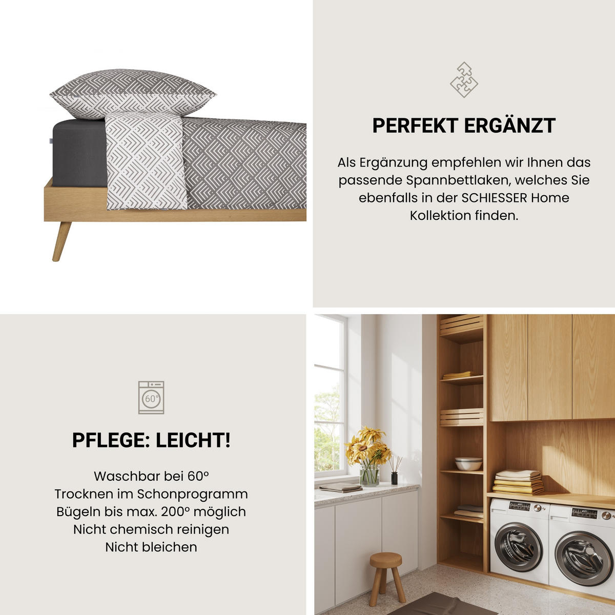 SPANNBETTLAKEN Jessi - Edeljersey - 100 x 200 cm - Dunkelgrau - Dunkelgrau, Textil (100/200cm) - SCHIESSER