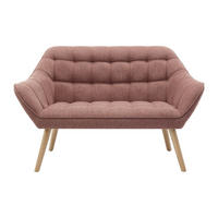 SOFA ohne Schlafmöglichkeit - 2 Personen - Stoff - Rosa - - Pink, Textil (127/77/73cm) - Vente-Unique