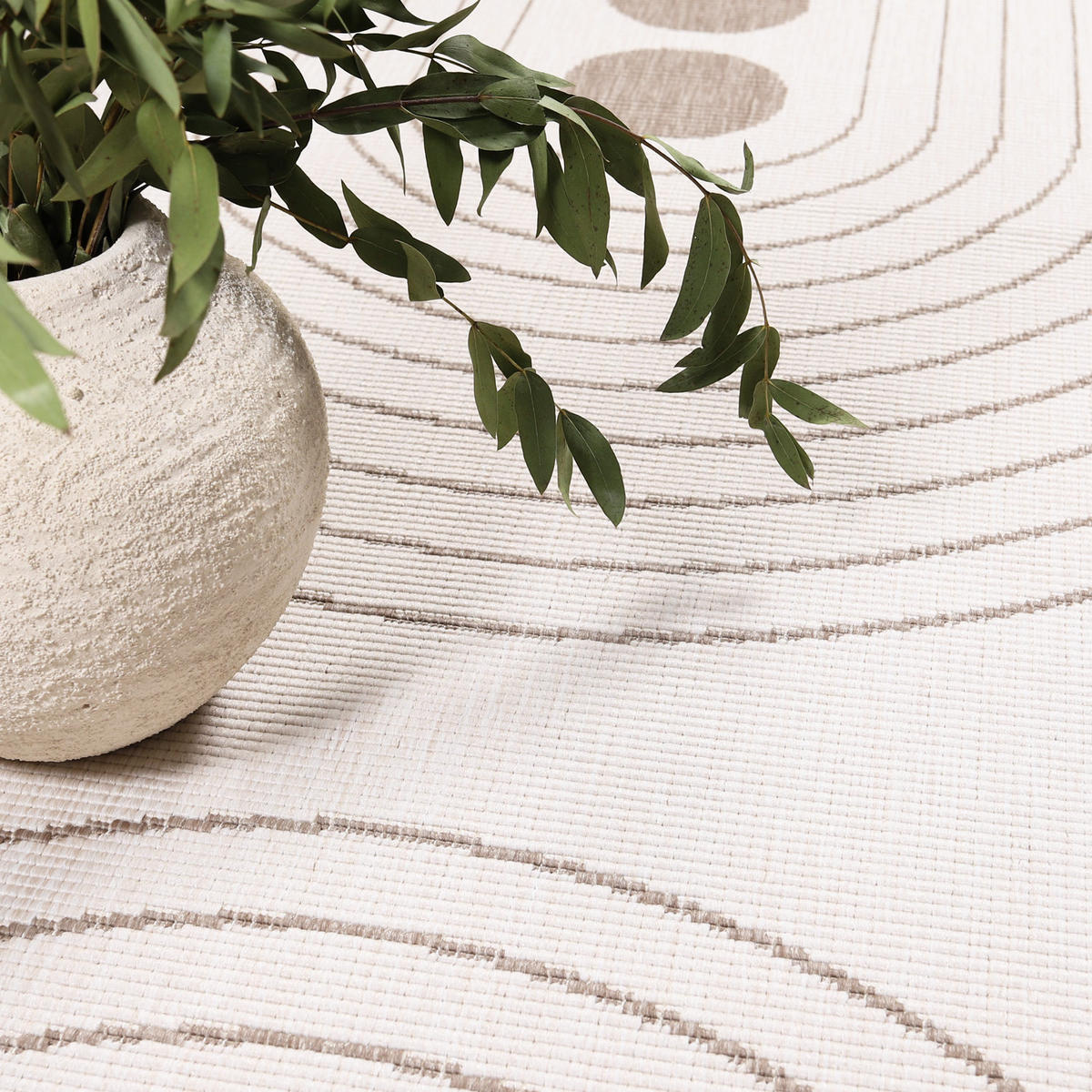 OUTDOOR-TEPPICH DuoRug 5739 Creme 120x170 cm - Beige, Textil (120/170cm) - carpet city
