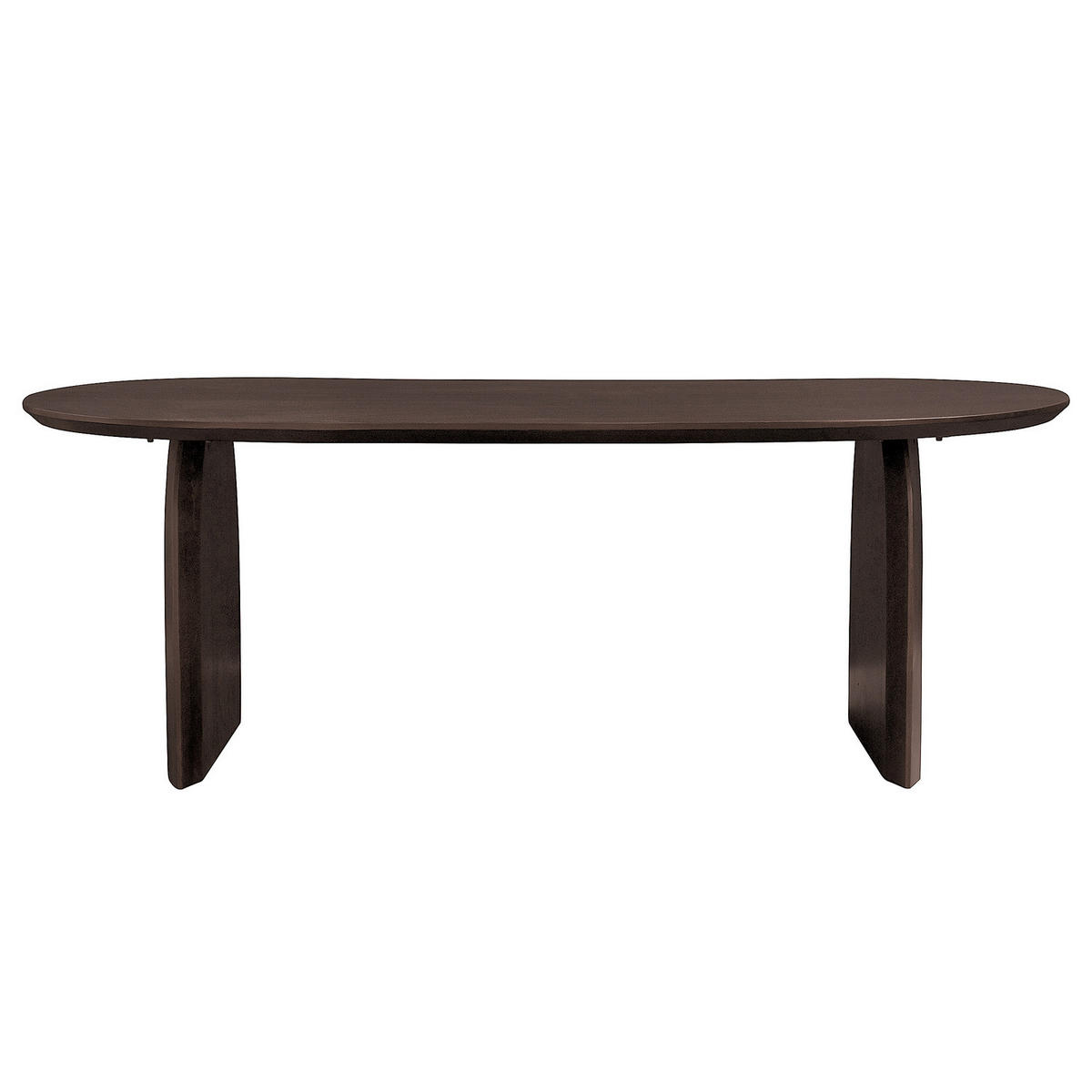 MASSIVER ESSTISCH - Mango massiv - Dunkelbraun, Holz (100/220/77cm) - home24