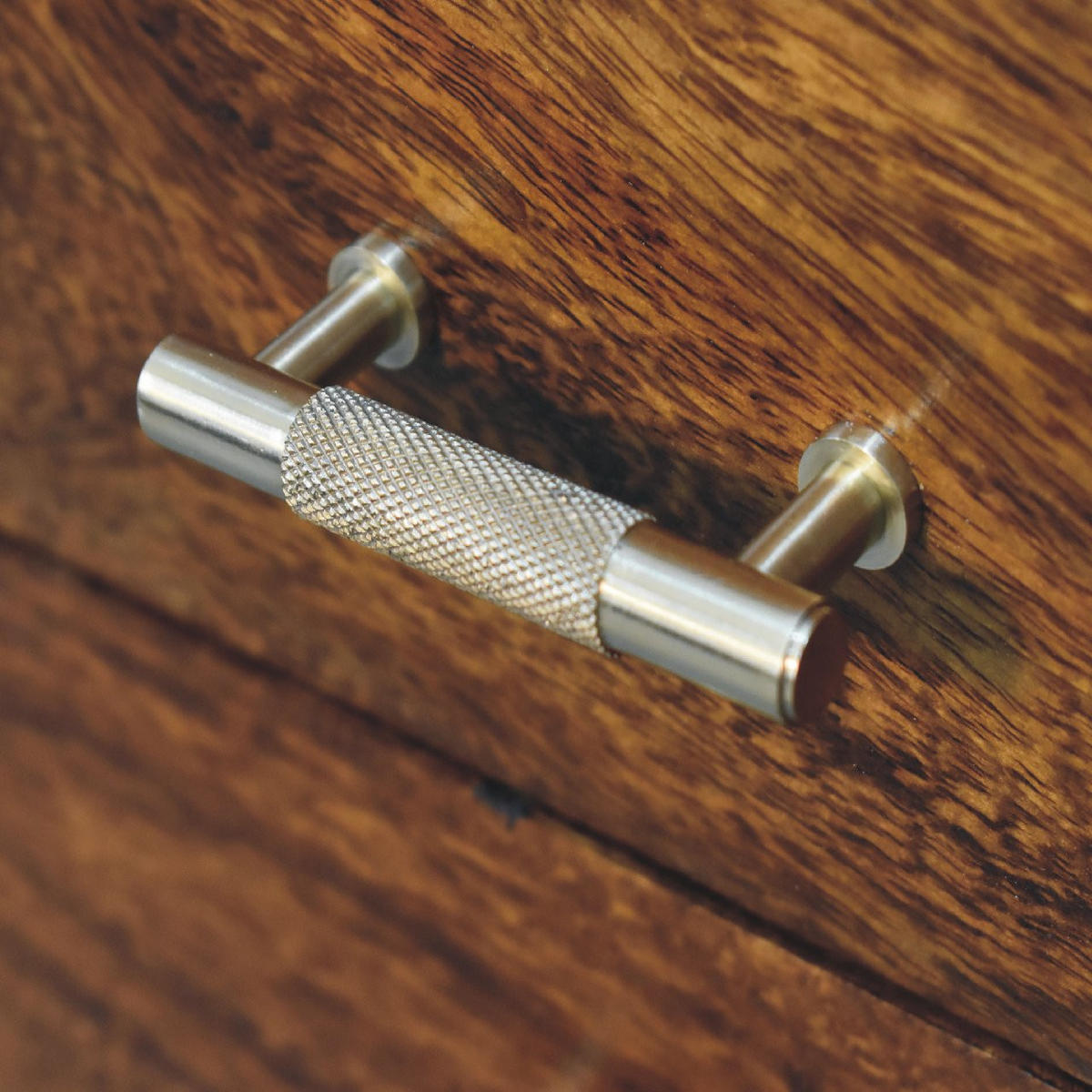 NACHTTISCH Kastanien-Finish, 3 Schubladen, Braun - Braun, Holz (35/45/45cm) - Artisan Furniture