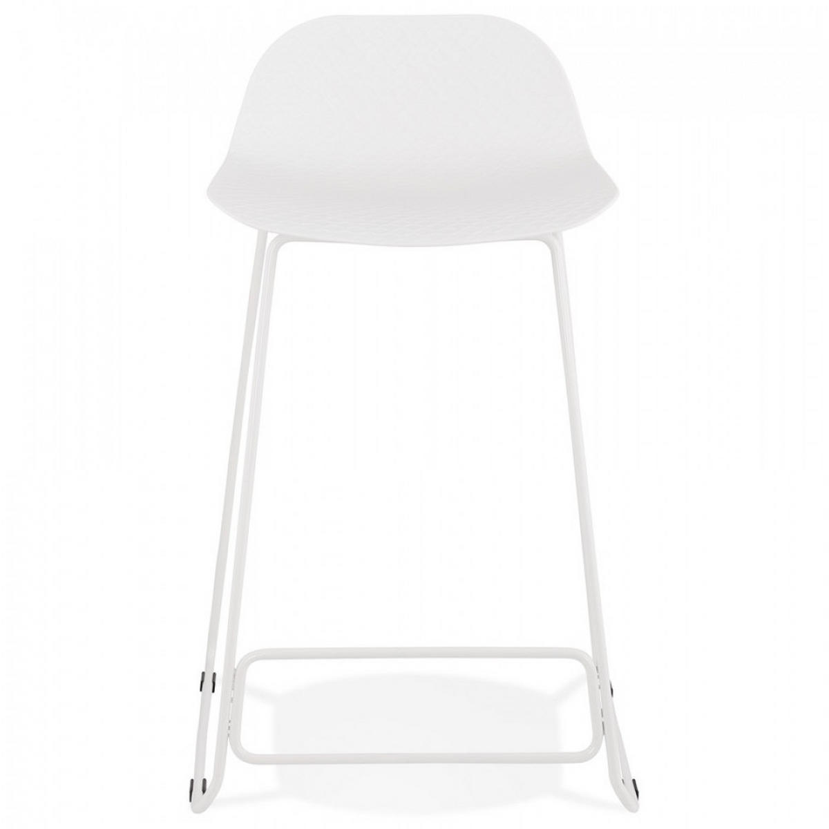 BARHOCKER Weiß 49x85x53cm - Weiß, Kunststoff/Metall (49/85/53cm) - AlterEgo