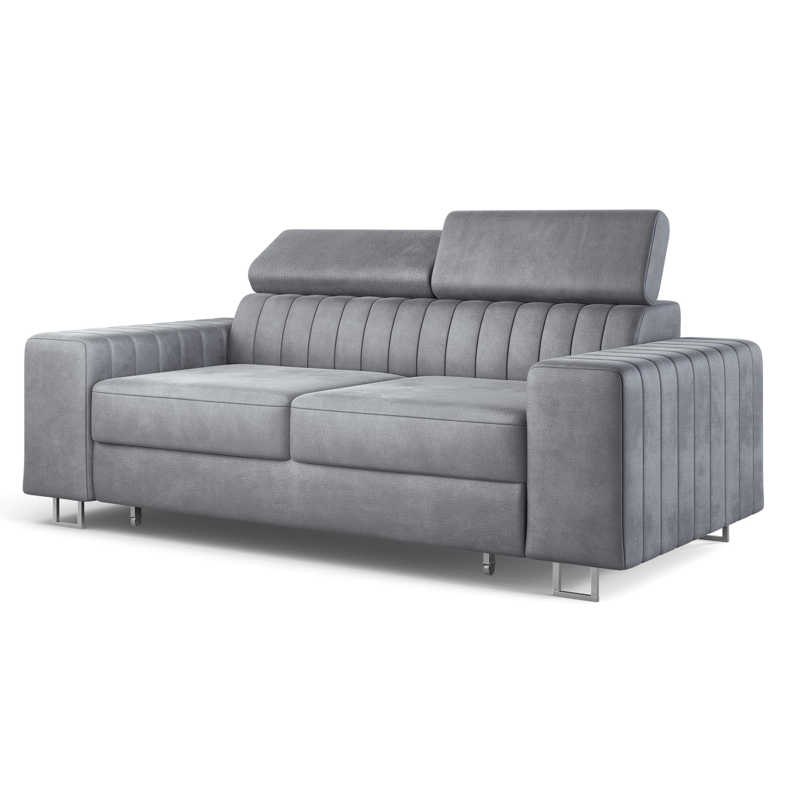 Masseno Bettsofa Hellgrau 194x88x90 cm