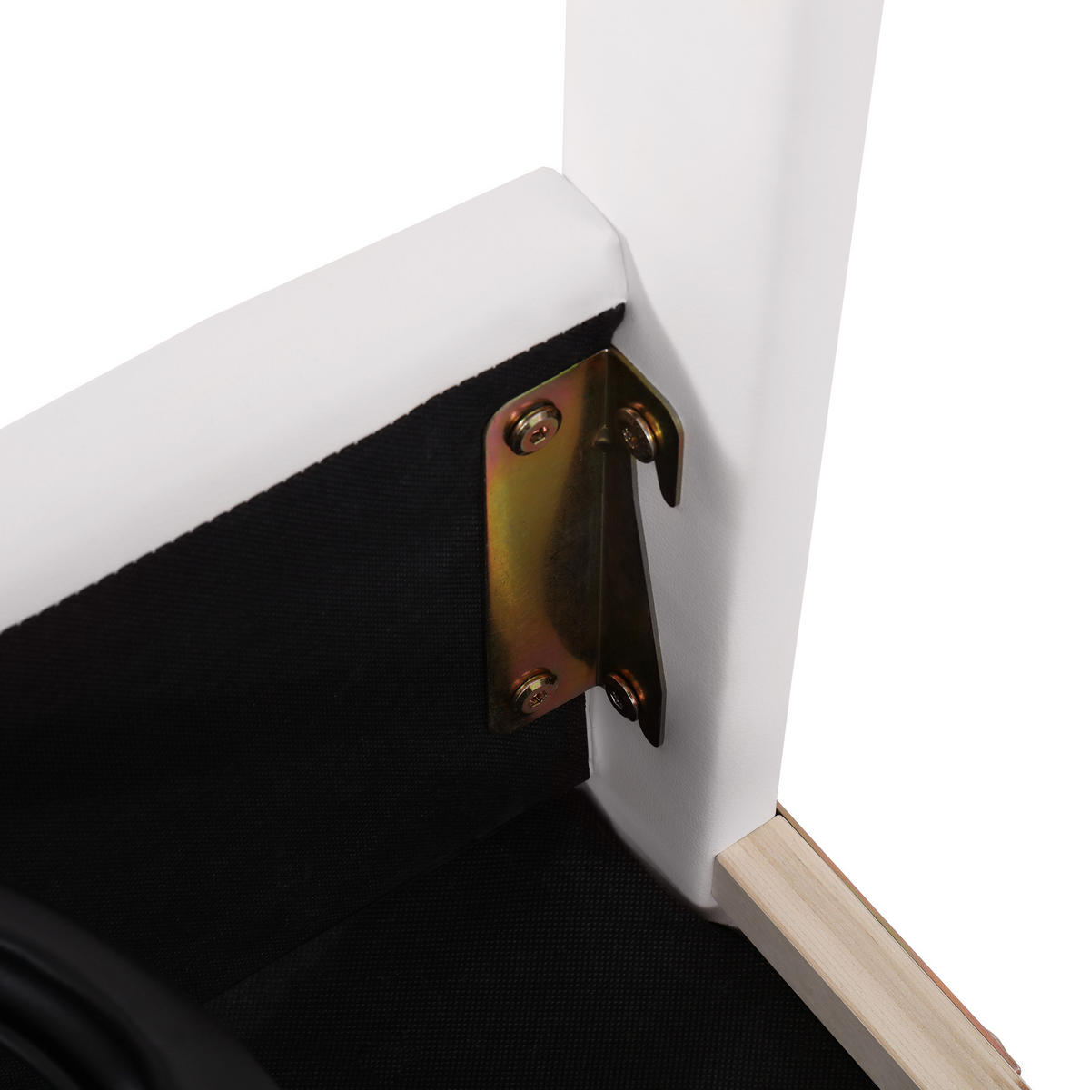 POLSTERBETT 180x200 PU Höhenverstellbar Stauraum Weiß - Weiß, Leder - FLIEKS