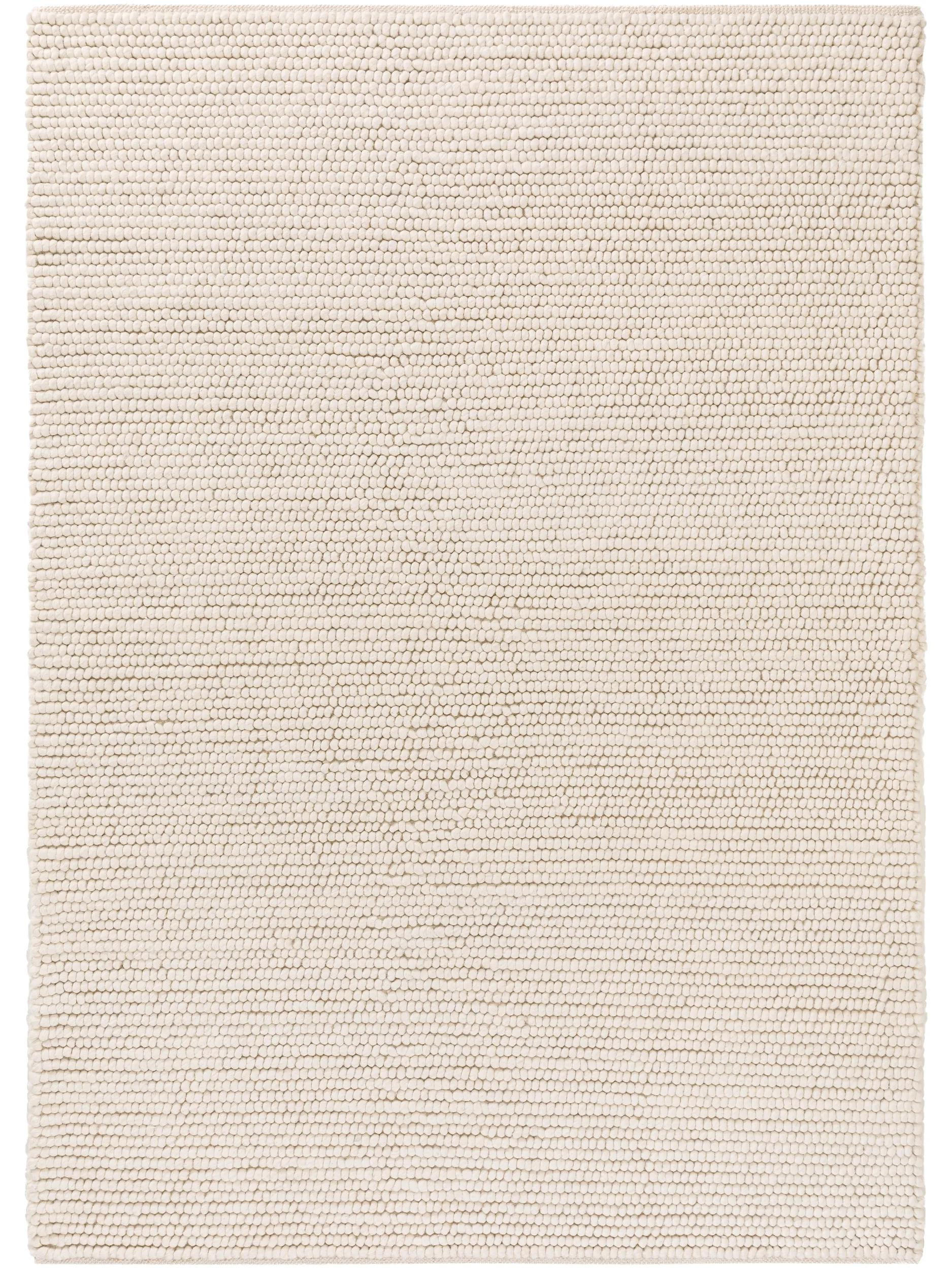 WOLLTEPPICH Beads Cream 120x170 cm - Creme, Naturmaterialien/Textil (120/170cm) - benuta Pure