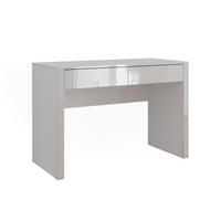 SCHREIBTISCH Annabelle Weiß Hochglanz/Weiß 110 x 50 cm mit 2 Schubladen - Weiß Hochglanz/Weiß, Holzwerkstoff (50/110/75.5cm) - Vicco