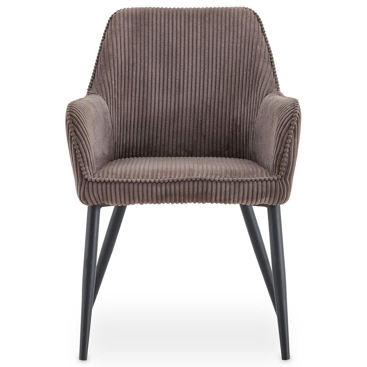 ESSZIMMERSTÜHLE VERONA 2er-Set taupe - Taupe, Textil (59/85/63cm) - IDIMEX