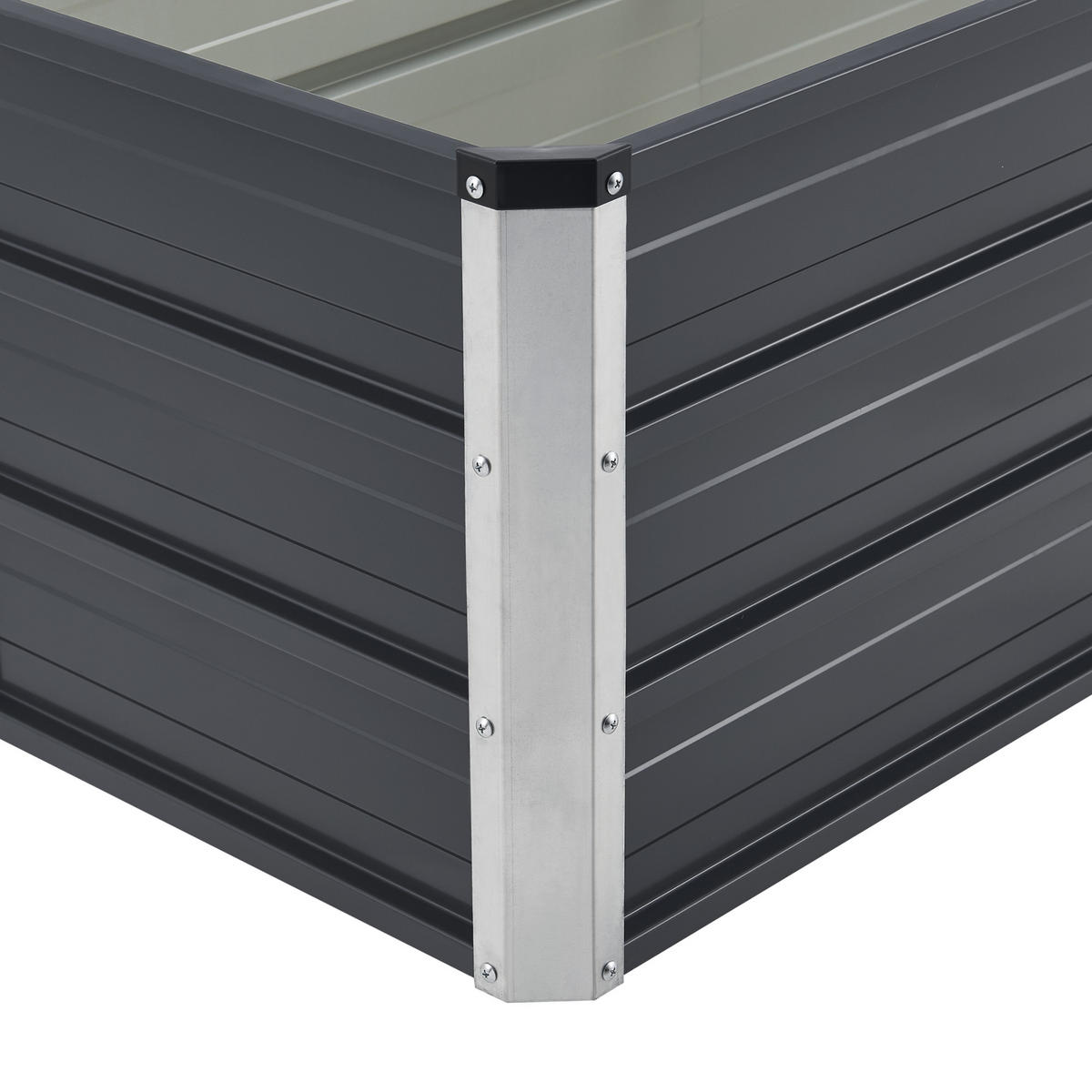 PFLANZBEET Nijmegen - Anthrazit, Metall (125/40/47cm) - [en.casa]