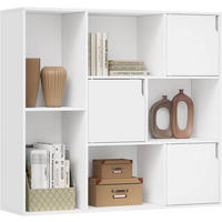 REGALE Bücherregal mit 8 Fächern,106x96x30 cm, Weiß - Weiß, Holzwerkstoff (106/96/30cm) - Woltu
