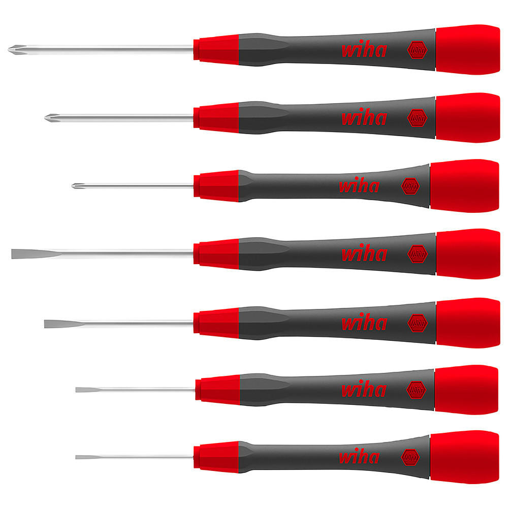 SCHLITZ-/PHILLIPS-FEINSCHRAUBENDREHER Set PicoFinish, 7-teilig - Multicolor, Kunststoff (290/150/30cm) - Wiha