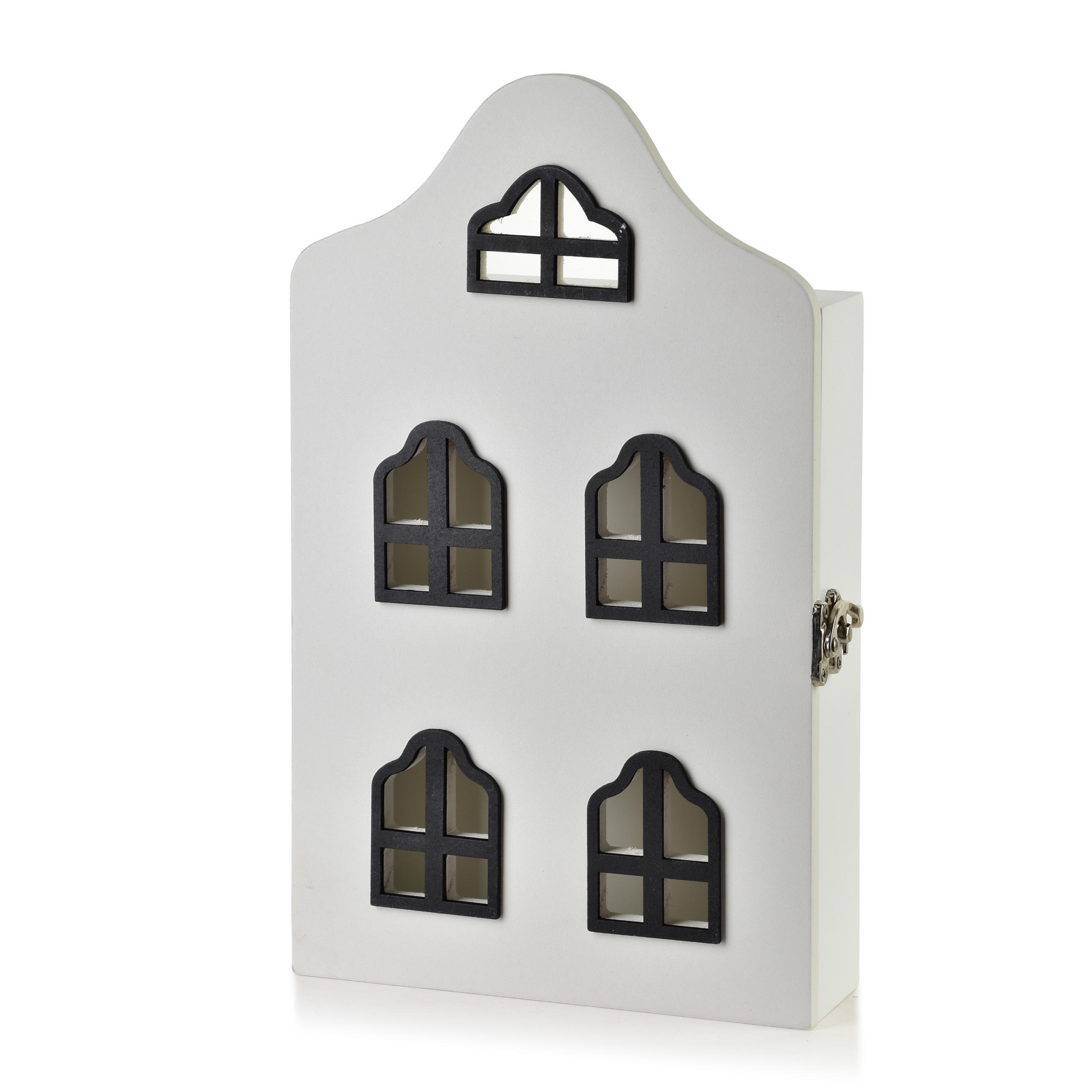 SCHLÜSSELKASTEN Stacy Weiß 17.5/5.5/29.5 cm Holz - Weiß, Holz (17.5/29.5/5.5cm) - Mondex