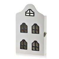 SCHLÜSSELKASTEN Stacy Weiß 17.5/5.5/29.5 cm Holz - Weiß, Holz (17.5/29.5/5.5cm) - Mondex