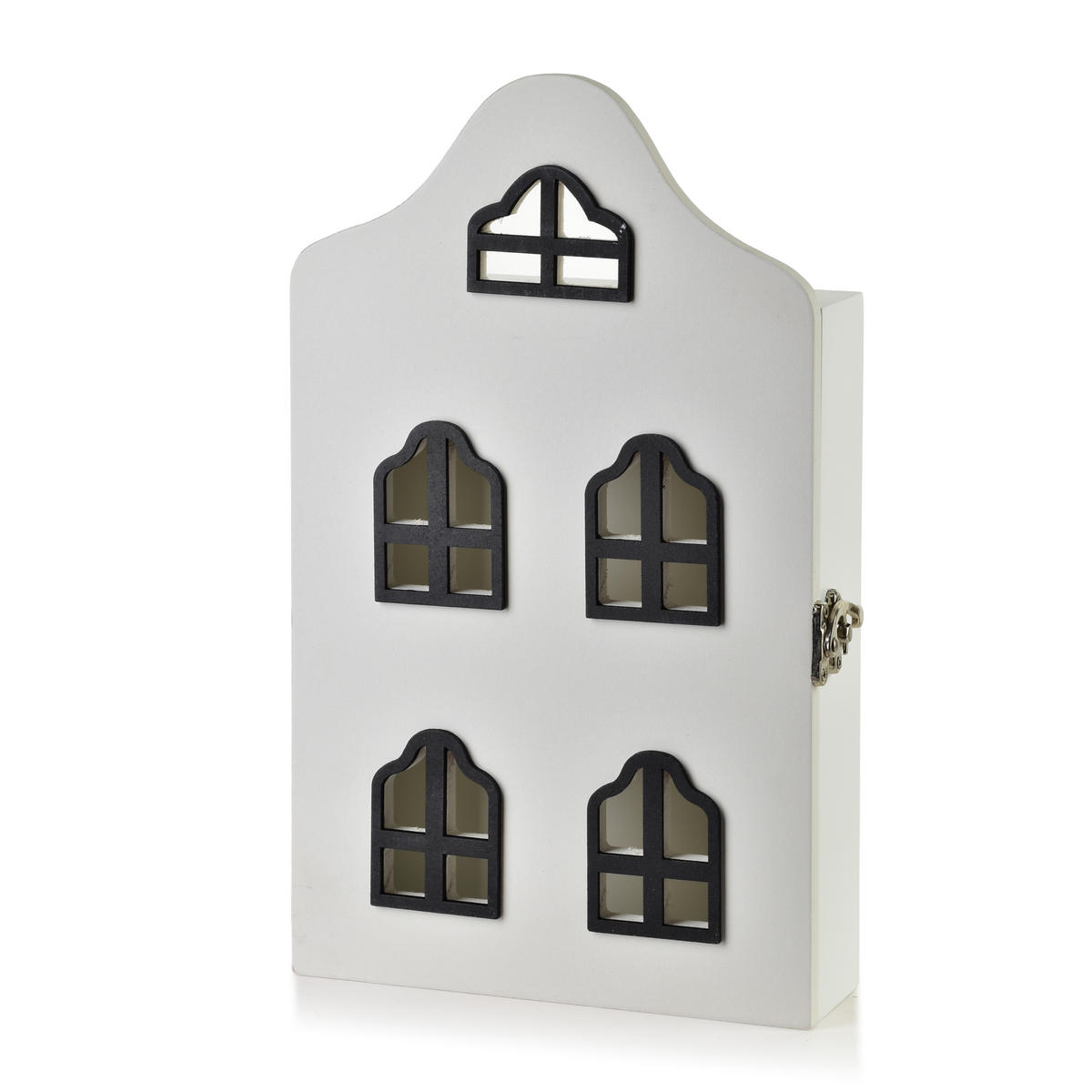 SCHLÜSSELKASTEN Stacy Weiß 17.5/5.5/29.5 cm Holz - Weiß, Holz (17.5/29.5/5.5cm) - Mondex