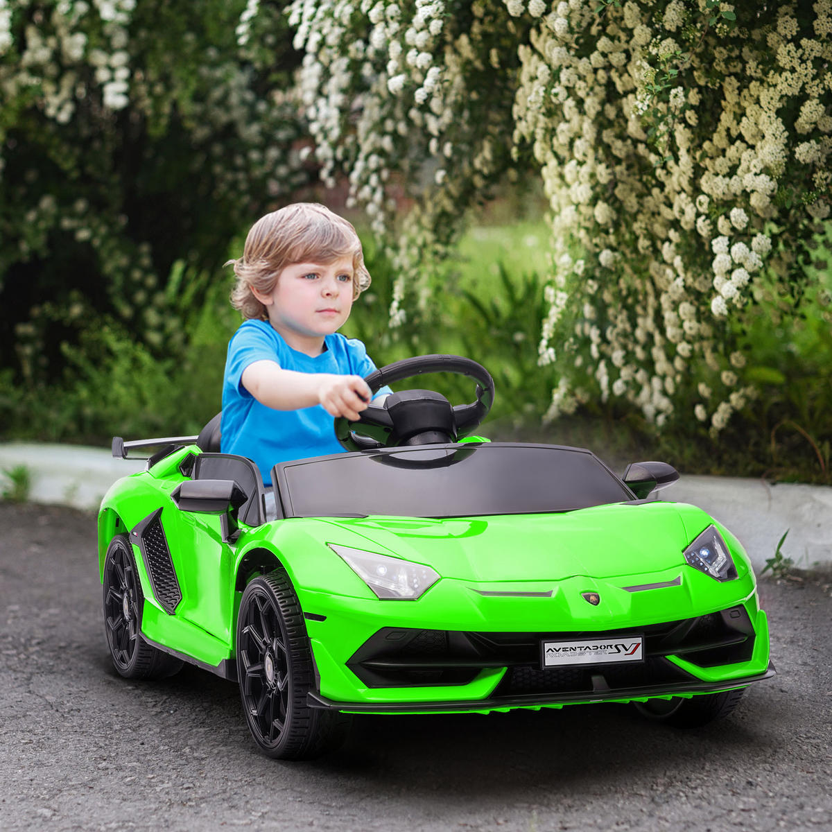 ELEKTRO-KINDERAUTO DE-13108 Flügeltüren Grün - Grün, Kunststoff (107.5/63/42cm) - ComfortXL