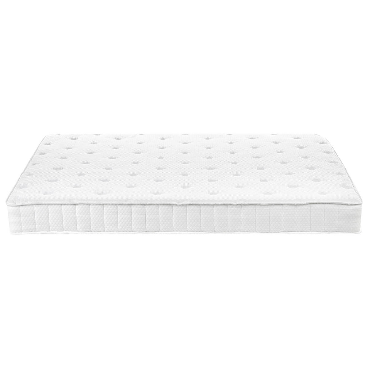 TASCHENFEDERKERNMATRATZE H3/4 Fest H2/3 Mittel 180/200 cm Duo - Weiß, Textil (180/200cm) - Beliani
