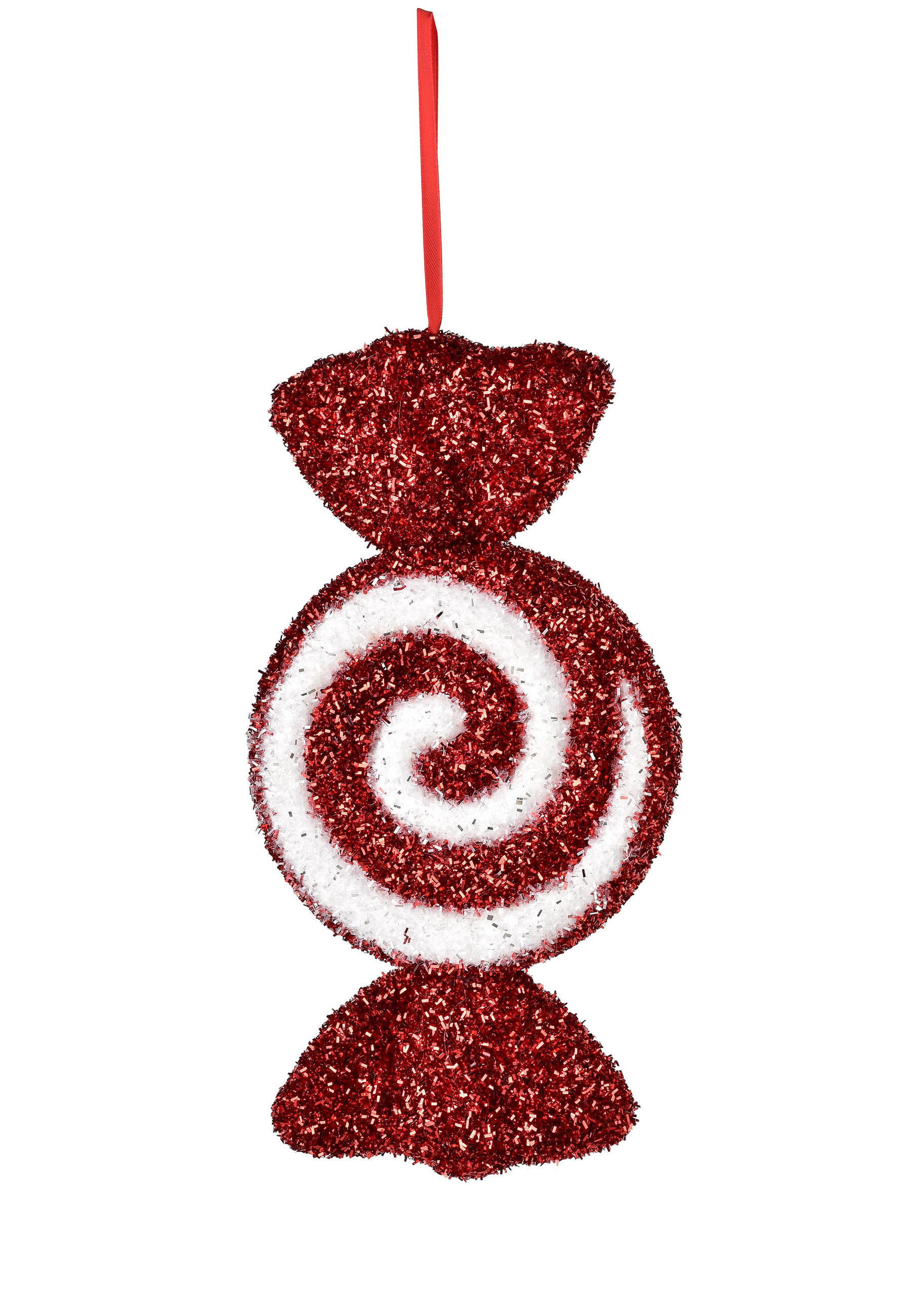 CHRISTBAUMANHÄNGER Santa Lila Rot 16x4,5xh30 cm Kunststoff - Rot, Kunststoff (4.5/30/16cm) - Mondex