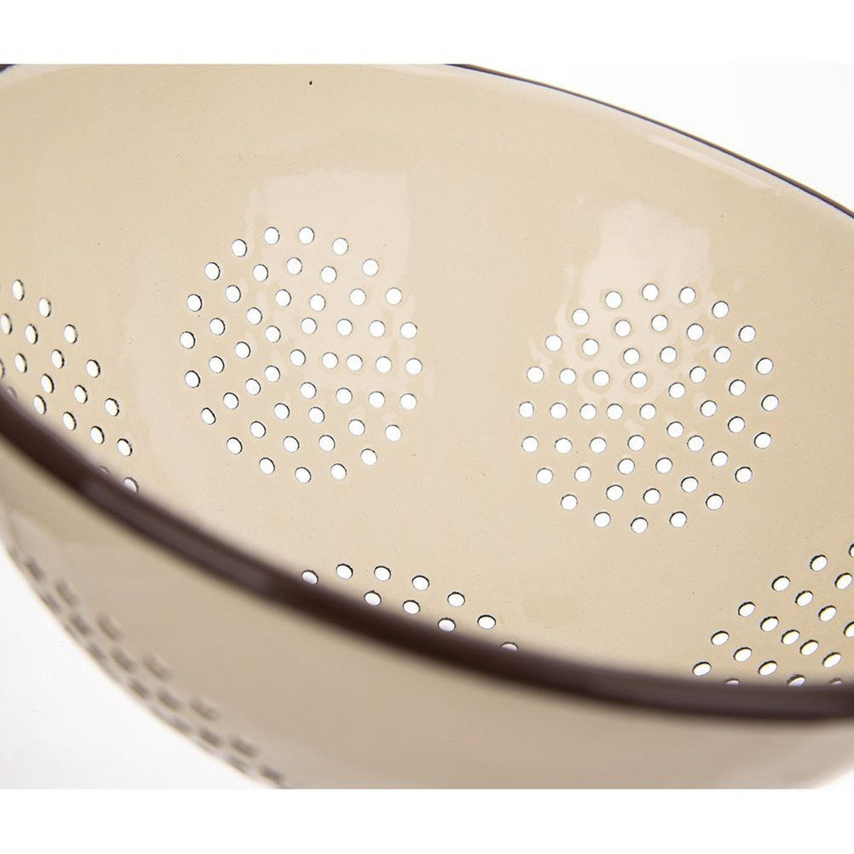 KÜCHENSIEB BRAUN Braun Beige 22 cm - Beige, Metall (22cm) - Orion 