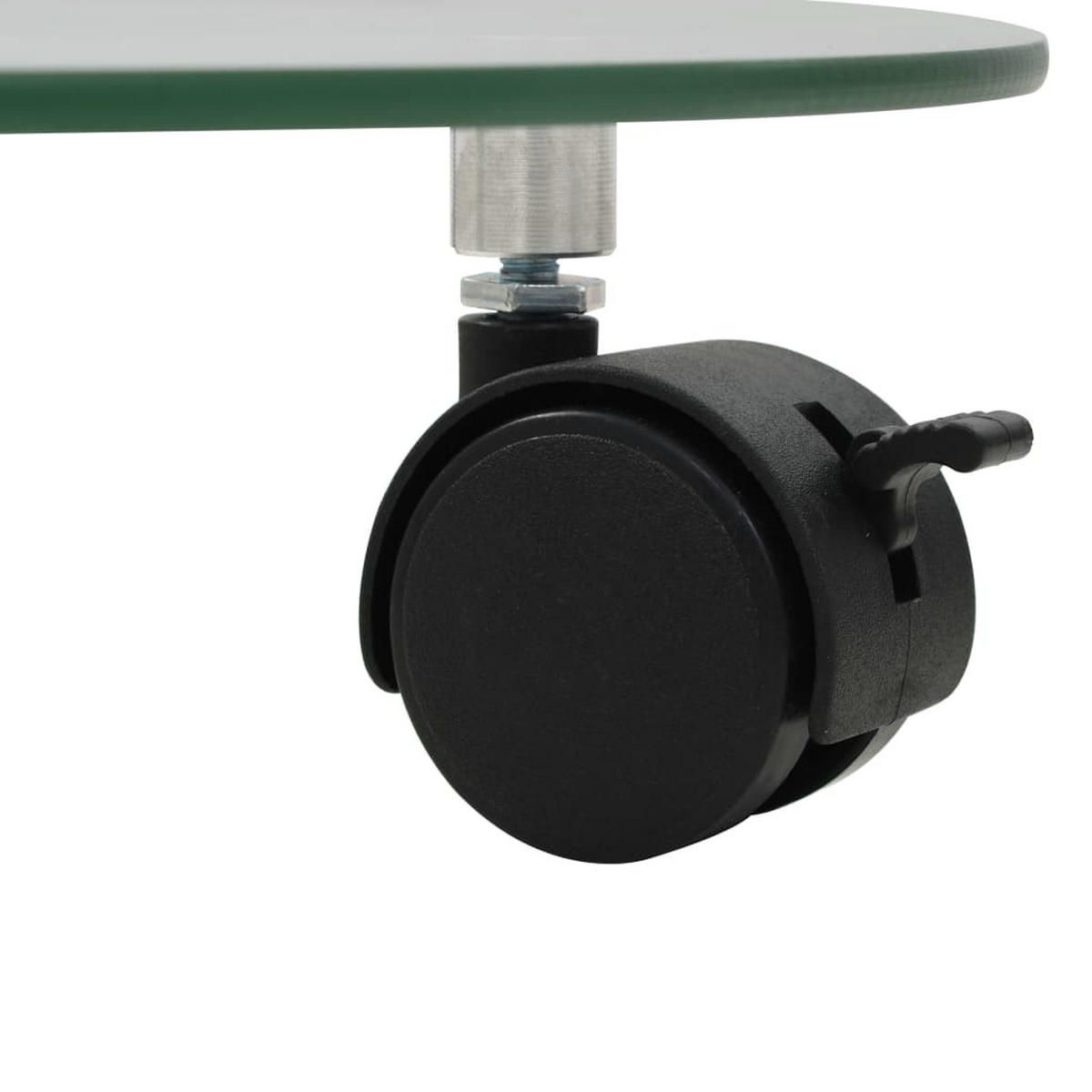 PFLANZENROLLER 4Er Set 28 Cm Hartglas Rund - Transparent, Glas (28/0.5/28cm) - vidaXL