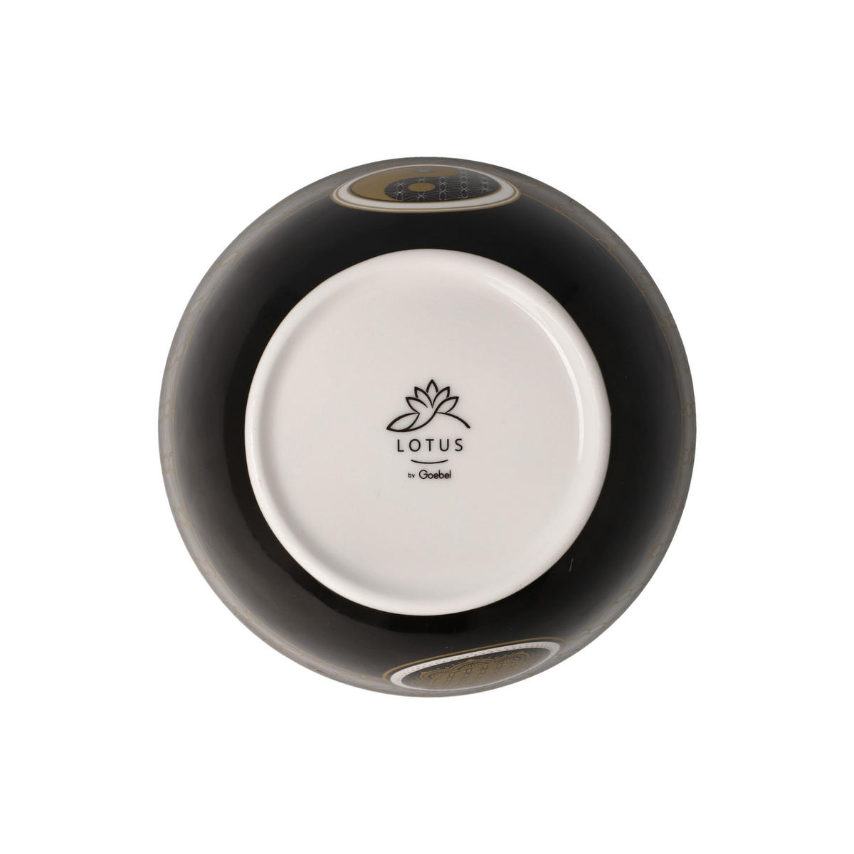 KÜNSTLERSCHALE Yin Yang schwarz, Fine Bone China, Bunt, 15 cm - Multicolor, Keramik (7cm) - Goebel