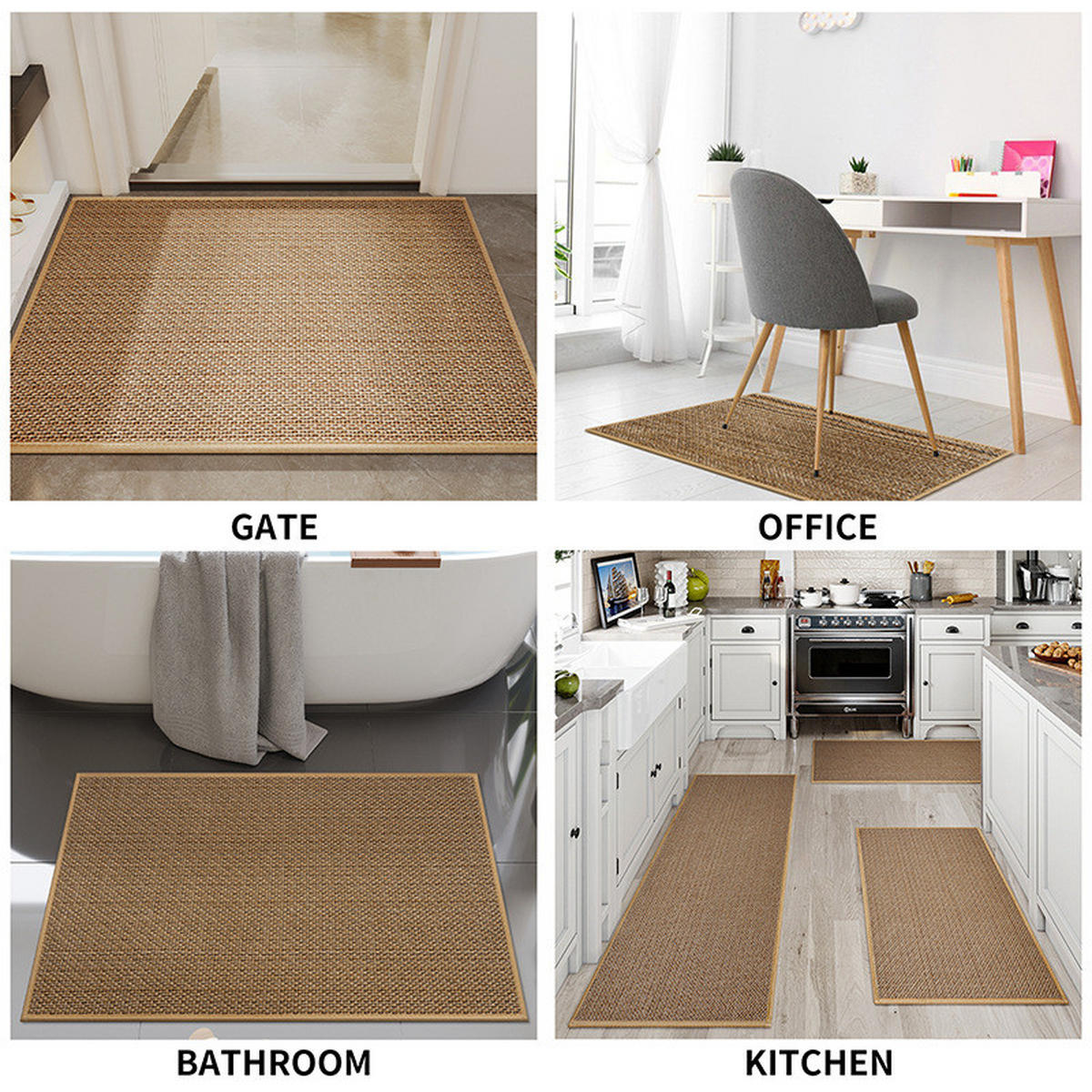 VINTAGE-TEPPICH Für Wohnzimmer und Küche, 44 × 120 cm - Hellgrau, Textil (46/25cm) - Kaket
