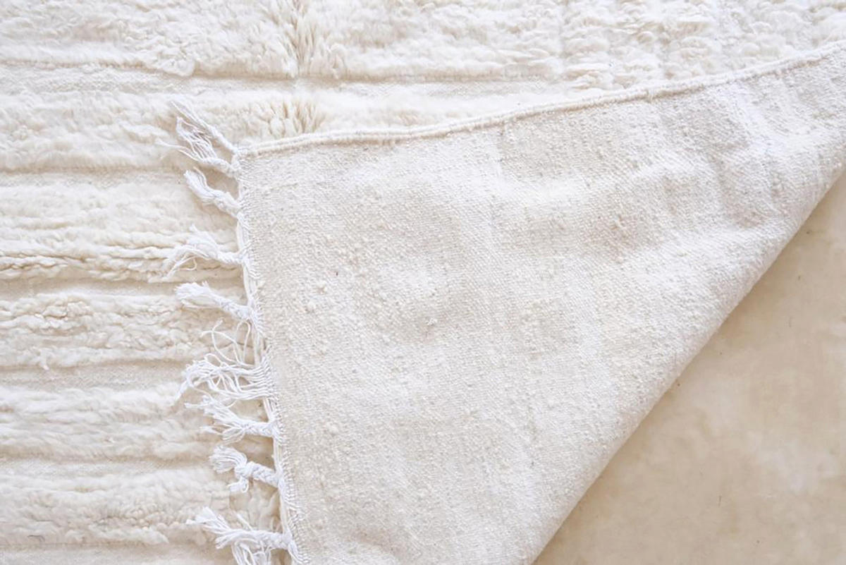 BERBERTEPPICH aus reiner Wolle 190x 290 cm - Weiß, Naturmaterialien (190/290cm) - AFK Living