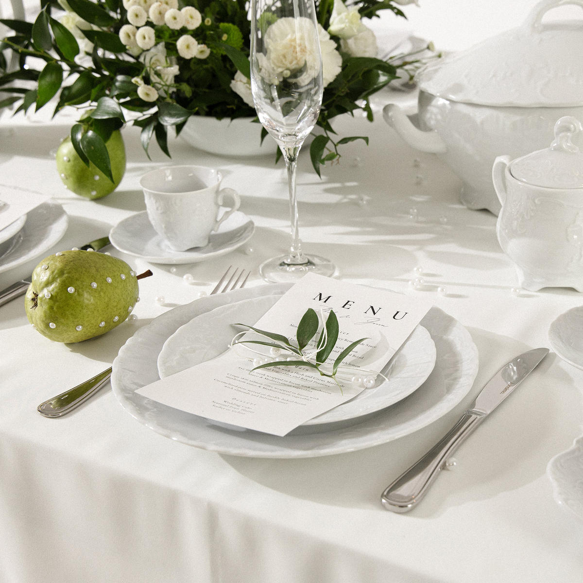 TEETASSEN Cmielow Rococo 6-tlg - Weiß, Keramik (0.25L) - KONSIMO®