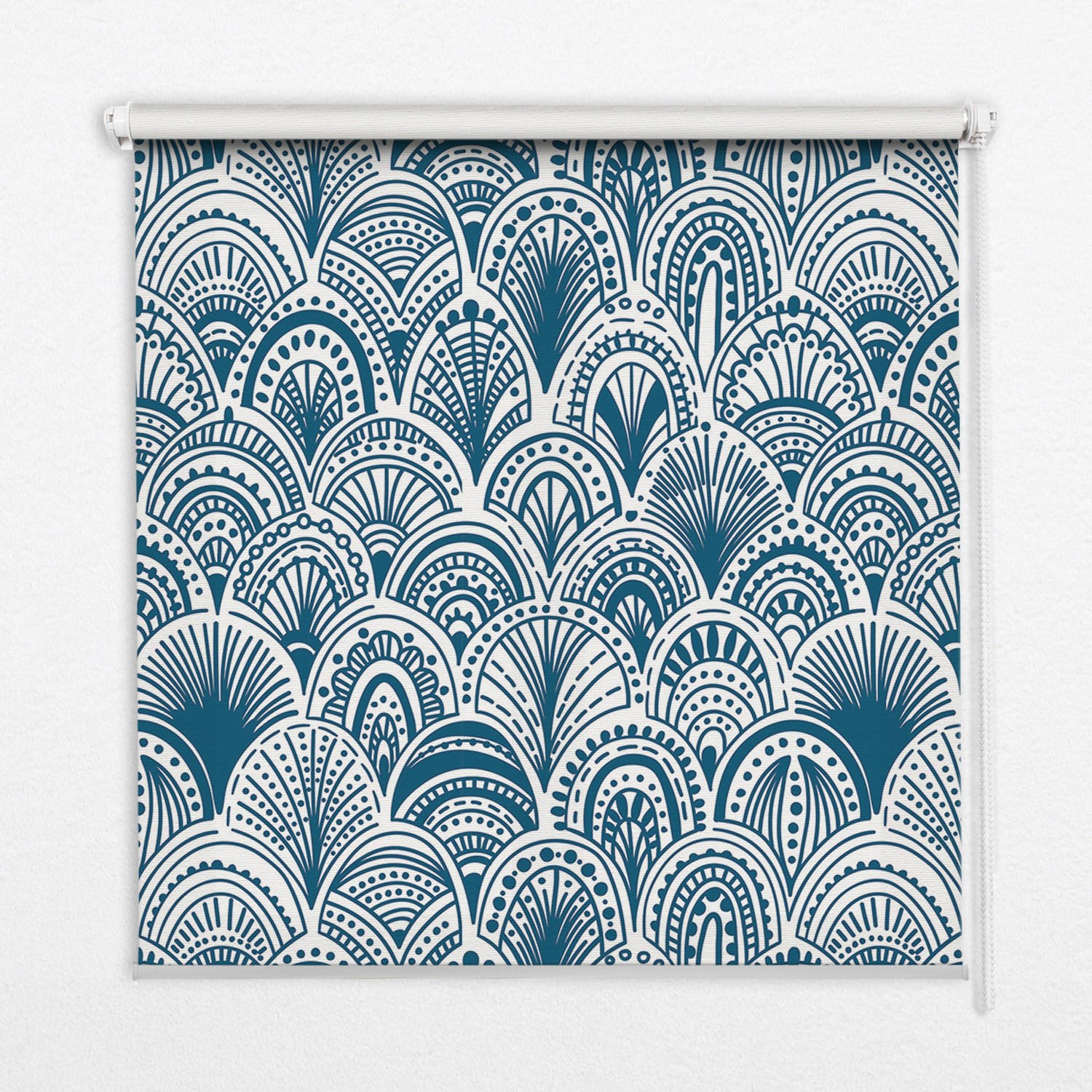 TULUP VNITŘNÍ roleta - okenní roleta - roleta - 100x100 cm - Modrý vzor