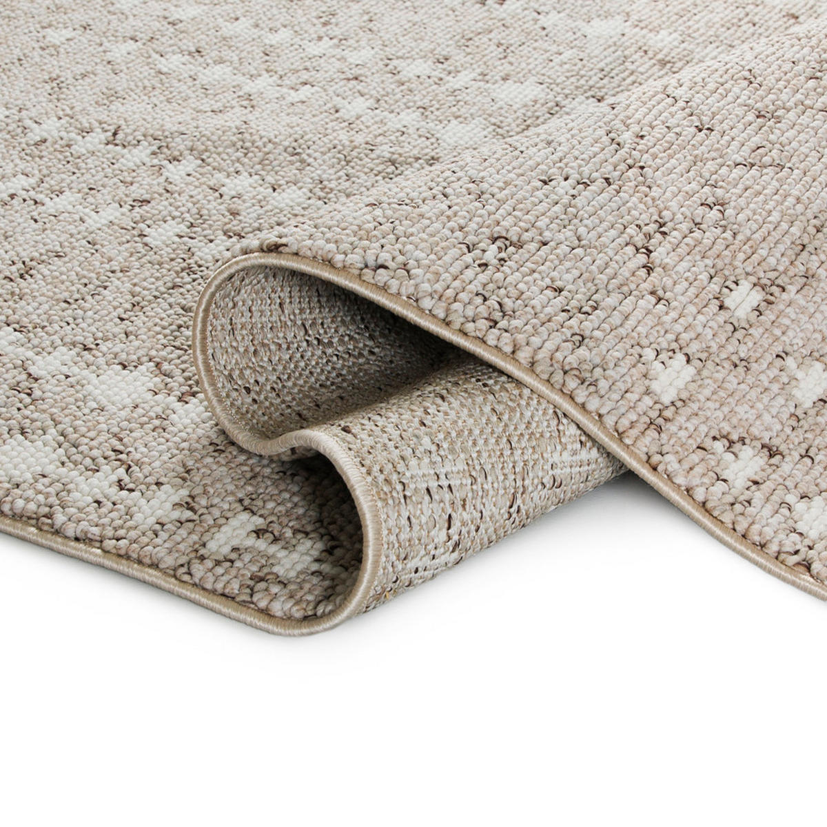 TEPPICH Lora Beige Mazovia 300x400cm Gepunktet Kurzflor - Beige, Textil (300/400cm) - Mazovia