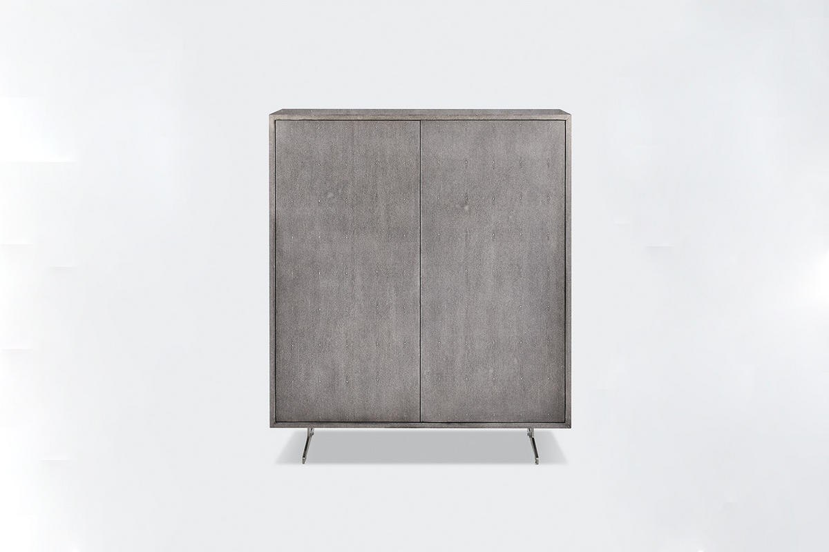 HIGHBOARD GALA Grau Holz - Grau, Holz/Metall (100/120/40cm) - KAWOLA