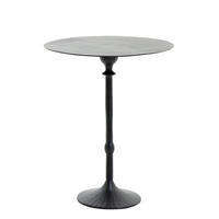 BEISTELLTISCH Janna Schwarz Ø50/60 cm - Schwarz, Metall (50/50/60cm) - Light & Living
