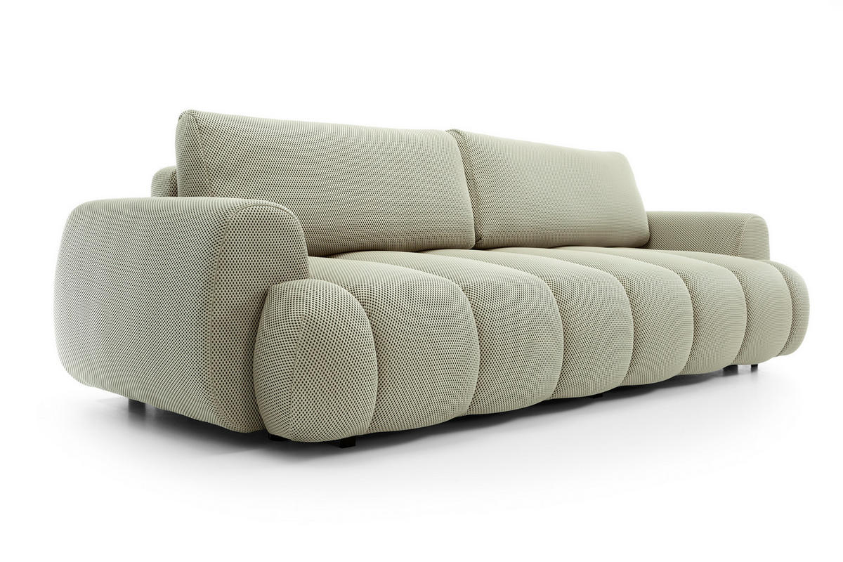 BETTSOFA SITO Braun Tkanina dzianinowa mit Schlaffunktion - Braun, Textil (110/81/263cm) - MASSENO