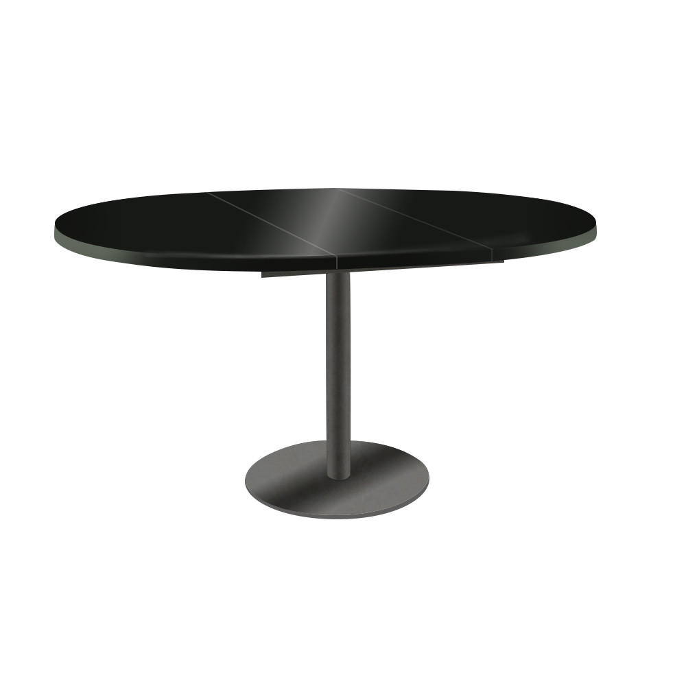 ESSTISCH Borte Schwarz Molet / Graphit 100/138 / 100 / 76cm - Graphitfarben/Schwarz, Holz/Holzwerkstoff (100/100/76cm) - Feldmann-Wohnen