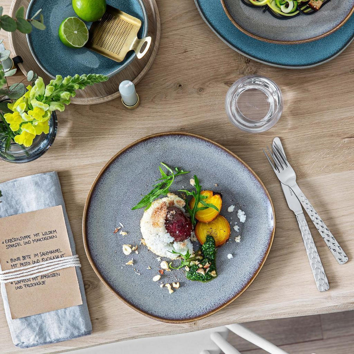 FRÜHSTÜCKS-SET Lave beige 4er Set - Beige, Keramik (1/1/1cm) - like.Villeroy & Boch