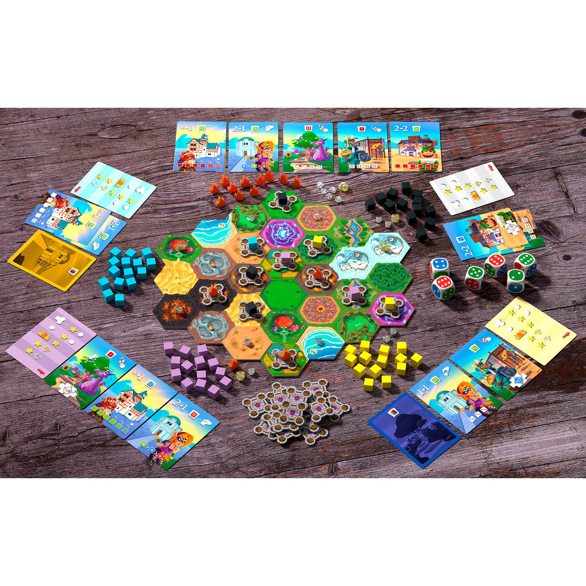 WÜRFELSPIEL Würfelkönig - Das Brettspiel, ab 8 Jahren - Multicolor, Naturmaterialien (27/27cm)