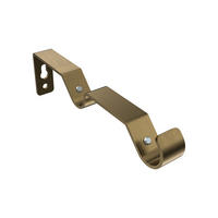 TRÄGER FÜR GARDINENSTANGEN 16 mm Ø, Olymp 2-läufig, Messing Antik - Bronzefarben, Metall (14.4/4.4/1.6cm) - INTERDECO