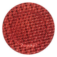 UNTERTELLER Ø 33 cm - Rot, Kunststoff (33cm) - Atmosphera Createur d´interieur