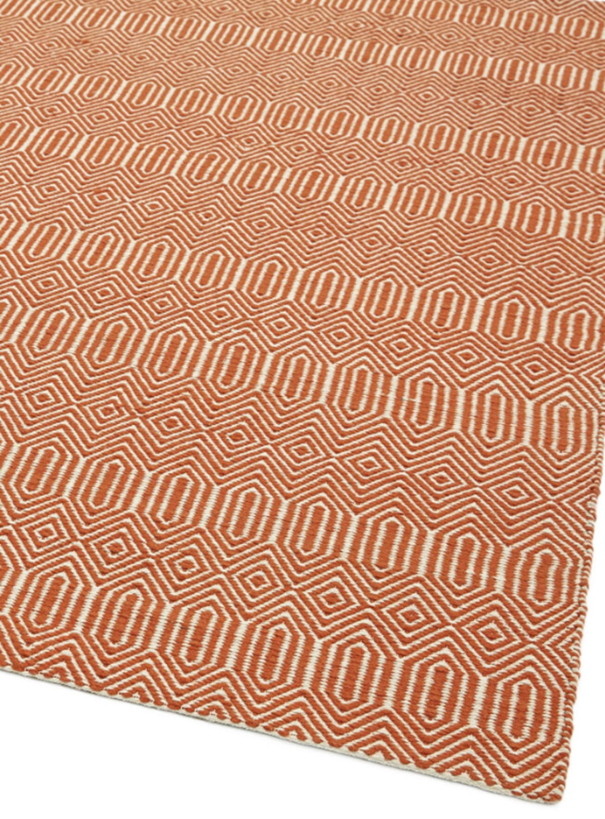 TEPPICH handgewebt Berber Wolle & Baumwolle SILWAN Orange 100 x 150 cm - Orange, Naturmaterialien (100/150cm) - Novatrend