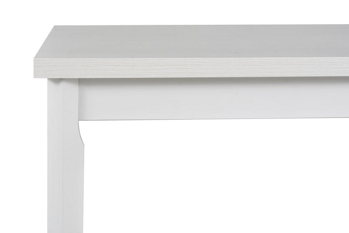 TISCH Max V-P Weiß, Klapptisch mit Holz Beine - Weiß, Holz/Holzwerkstoff (120/80/78cm) - Bettso