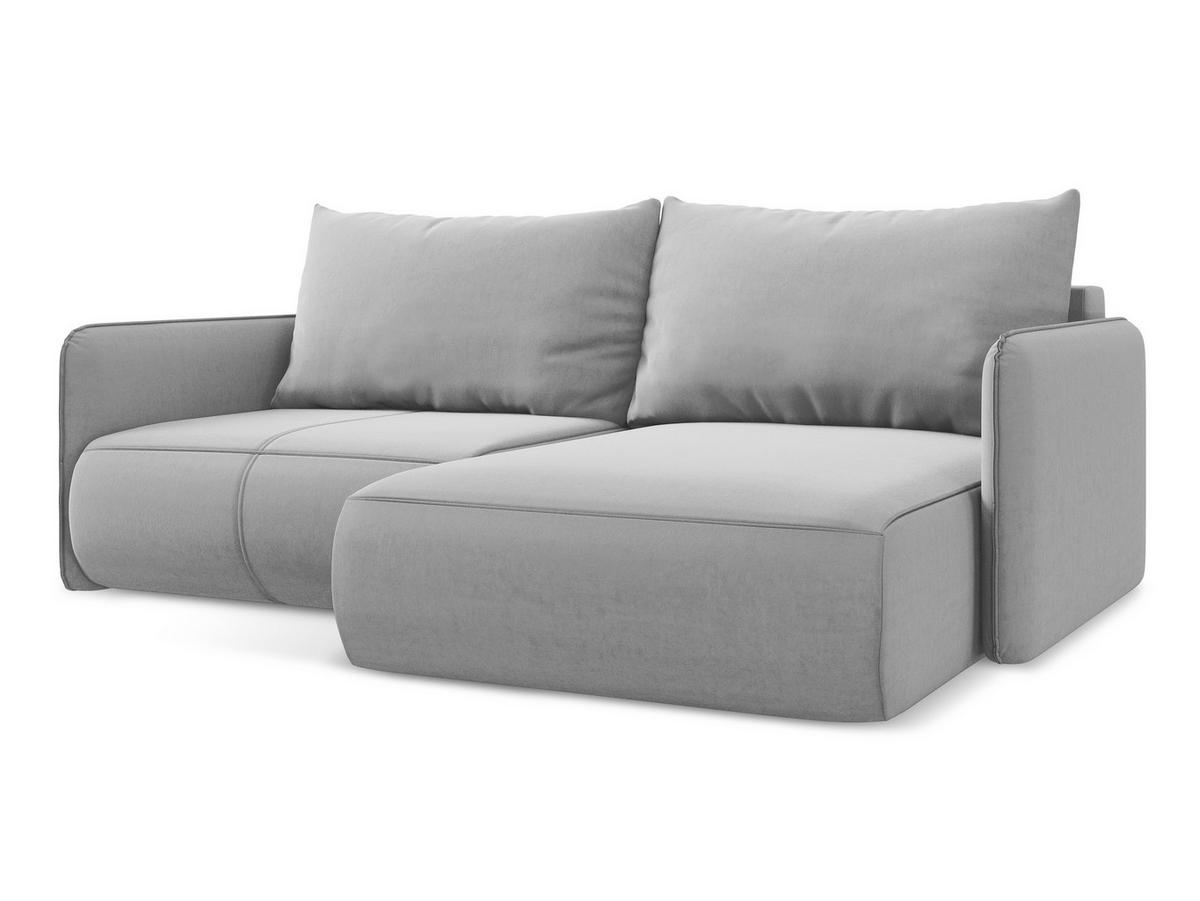 ECKSOFA mit Schlaffunktion Chenille Stoff Beige - Beige/Schwarz, Textil/Metall (162/242cm) - Makamii