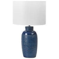 TISCHLAMPE Perlis 32/32/53 cm - Blau, Keramik (32/40/53cm) - Beliani