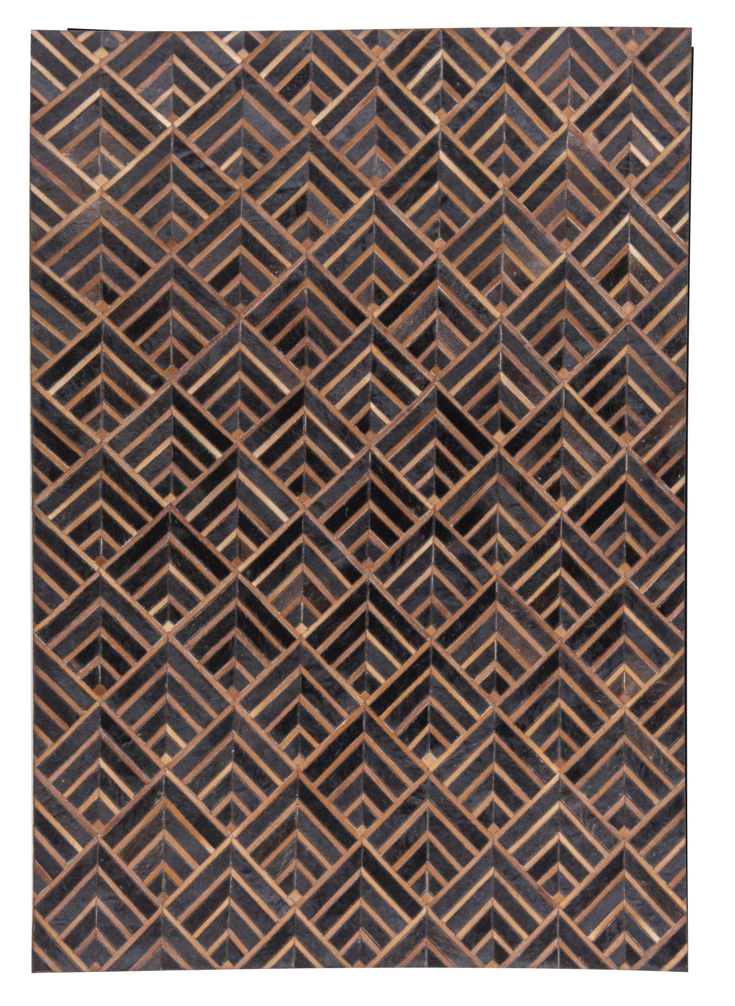 LEDERTEPPICH Kobe 160x230 cm - Braun, Textil (160/230cm) - THEKO